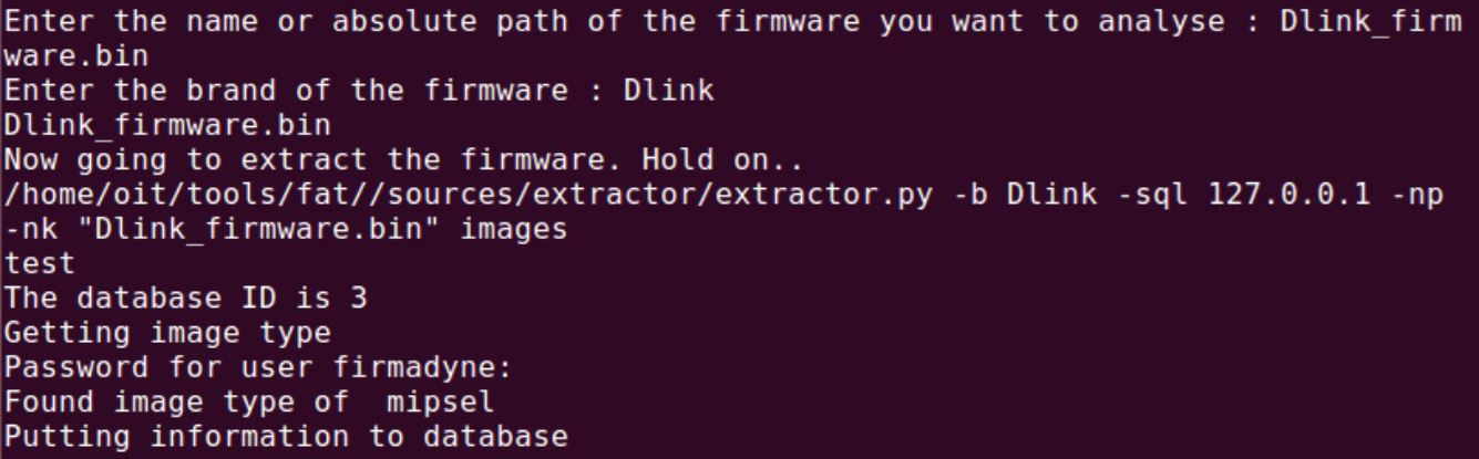  Firmadyne and FAT firmware emulation 